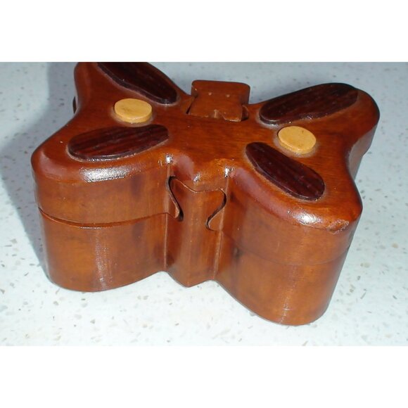 Butterfly Puzzle Box with Hidden Compartment - Picture 5 of 10